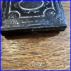 1/6 Plate Daguerreotype Clear Hand Colored Sisters Earrings Broach Gloves