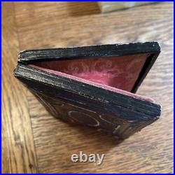 1/6 Plate Daguerreotype Clear Hand Colored Sisters Earrings Broach Gloves