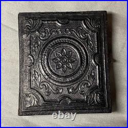 1/6 Plate Tintype Photo 3 African American Workers 1880s Union Case Scratches