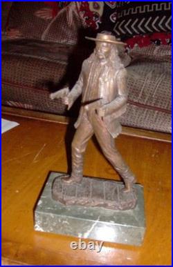 (10) Western Sculptures Wild Bill Hickok, Jesse James, Custer