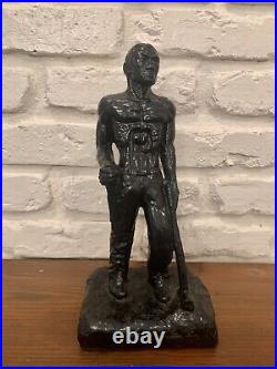 12 John Henry Sculpture Made From Coal Vintage West Virginia Black Americana