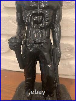 12 John Henry Sculpture Made From Coal Vintage West Virginia Black Americana