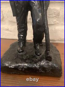 12 John Henry Sculpture Made From Coal Vintage West Virginia Black Americana