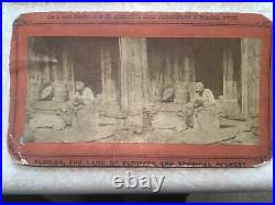 13 RARE 1800's AFRICAN AMERICAN WOMAN & KID SPANISH SLAVE MARKET STEREOVIEW Card