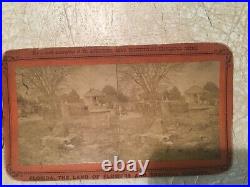 13 RARE 1800's AFRICAN AMERICAN WOMAN & KID SPANISH SLAVE MARKET STEREOVIEW Card