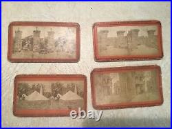 13 RARE 1800's AFRICAN AMERICAN WOMAN & KID SPANISH SLAVE MARKET STEREOVIEW Card