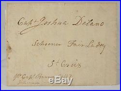 1797 American Slave Ship Letter Relating To Slaves Being Bought & Sold In Cuba