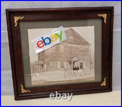 1800-1900 Stone Valley Pa Zion Lutheran Church Shamokin Framed Floorplan LOOK