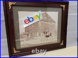 1800-1900 Stone Valley Pa Zion Lutheran Church Shamokin Framed Floorplan LOOK