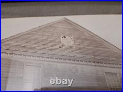 1800-1900 Stone Valley Pa Zion Lutheran Church Shamokin Framed Floorplan LOOK