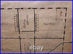 1800-1900 Stone Valley Pa Zion Lutheran Church Shamokin Framed Floorplan LOOK