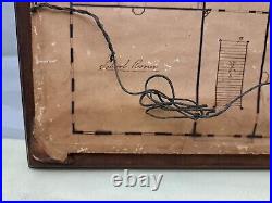 1800-1900 Stone Valley Pa Zion Lutheran Church Shamokin Framed Floorplan LOOK