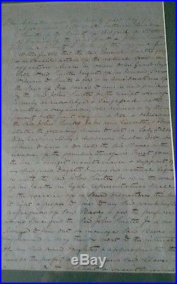 1842 Original Bedford Virginia VA Gift of Slaves Document Trade -Identified