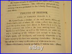 1845 Abolitionist Slave Narrative Book Sufferings Lewis Clarke Black Slavery KY