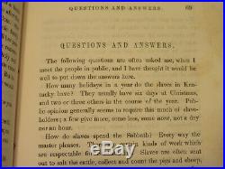 1845 Abolitionist Slave Narrative Book Sufferings Lewis Clarke Black Slavery KY