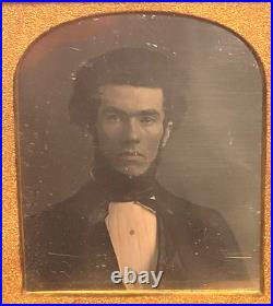1850's 6th Daguerreotype. Elegant Ethnic Man With Afro Style Hair