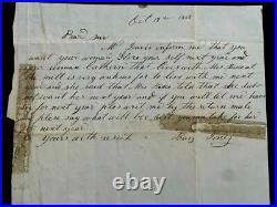 1858 Letter by Black Man Buying Woman Pre-Civil War Alabama History Americana