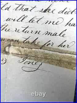 1858 Letter by Black Man Buying Woman Pre-Civil War Alabama History Americana