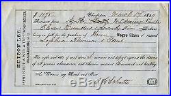 1859 Charleston South Carolina, Receipt for Sale of a Three Negro Slaves