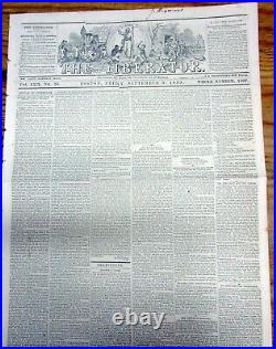 1859 anti-slavery newspaper w long VERY EARLY HISTORY of AFRICAN-AMERICAN MUSIC