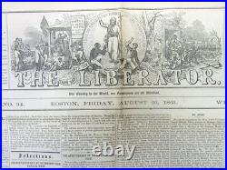 1861 LIBERATOR abolitionist newspaper names SLAVERY asTHE CAUSE of the CIVIL WAR