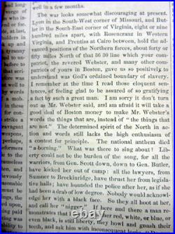 1861 LIBERATOR abolitionist newspaper names SLAVERY asTHE CAUSE of the CIVIL WAR