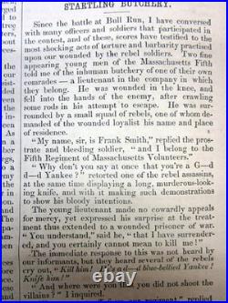 1861 LIBERATOR abolitionist newspaper names SLAVERY asTHE CAUSE of the CIVIL WAR