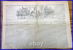 1861 LIBERATOR abolitionist newspaper names SLAVERY asTHE CAUSE of the CIVIL WAR