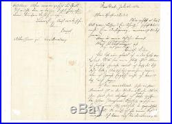 1862 Rare National Freedmans Relief Association Ny Broadside Letter Officer List