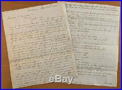 1862 Slave Trader Letter Angola Africa Ship Triangle Trade Slavery Manuscript