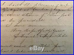 1862 Slave Trader Letter Angola Africa Ship Triangle Trade Slavery Manuscript