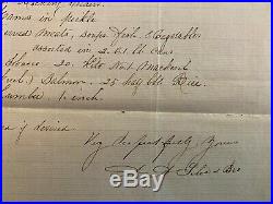 1862 Slave Trader Letter Angola Africa Ship Triangle Trade Slavery Manuscript