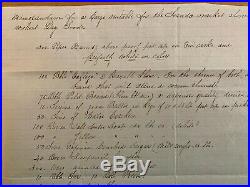 1862 Slave Trader Letter Angola Africa Ship Triangle Trade Slavery Manuscript