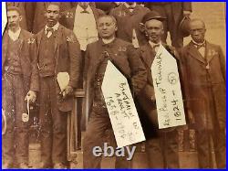 1870's CABINET CARD PHOTO A. M. E. CHURCH EARLIEST KNOWN GROUP RARE BLACK IMAGE