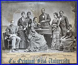 1871 Black History Jubilee Singers Fisk University Old Rare Photo Chicago Fire