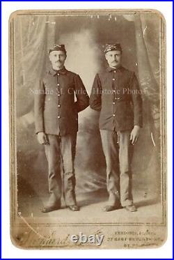 1880s Uniformed Veterans African American MN Photographer Cabinet Photo