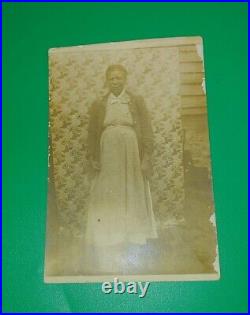 1880s south carolina estate Portrait African American Black woman photo postcard
