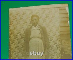 1880s south carolina estate Portrait African American Black woman photo postcard