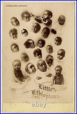 1881, Joshua Smith, Chicago, Little Ethiopians, Black Americana, Orig cab. Photo