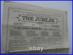 1881 Jubilee Singers of Fisk University Promotional Brochure Slavery Songs ORIG