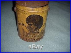 1890's BLACK AMERICANA SMOKING TOBACCO TIN LITHO ADVERTISING TIN