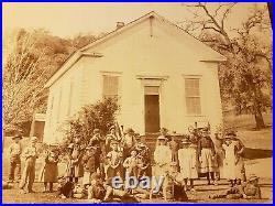 1890's SCHOOL CLASS PHOTOS X 6 VINTAGE GRAMMAR KIDS COUNTRY RURAL CABINET PHOTO