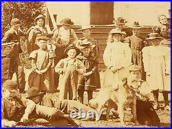 1890's SCHOOL CLASS PHOTOS X 6 VINTAGE GRAMMAR KIDS COUNTRY RURAL CABINET PHOTO