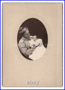 1890s African American Woman & Baby Michigan Studio Photo