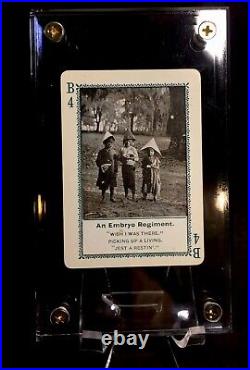 1895 High Grade Black Americana Antique Photo Playing Cards Historic Game Single