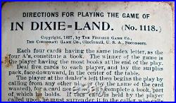 1897 Black Americana COMPLETE 52 CARD DECK IN DIXIE-LAND GAME Fireside Co. NR
