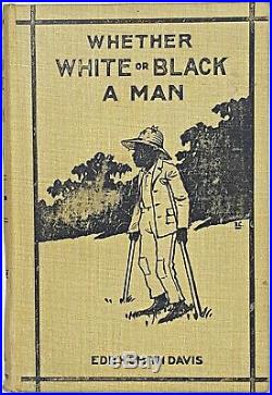 1898 American WHITE OR BLACK A MAN Civil War African Slavery BLACK LIVES MATTER