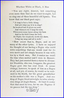 1898 American WHITE OR BLACK A MAN Civil War African Slavery BLACK LIVES MATTER