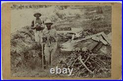 1899 AFRICAN AMERICAN Hansen & Finger CUBA Bones SKULLS Pile Cabinet Card PHOTO