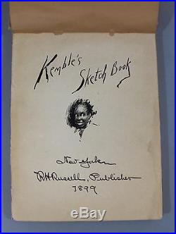1899 Antique Black Americana Edward Kemble Illustrated, Kembles Sketch Book N